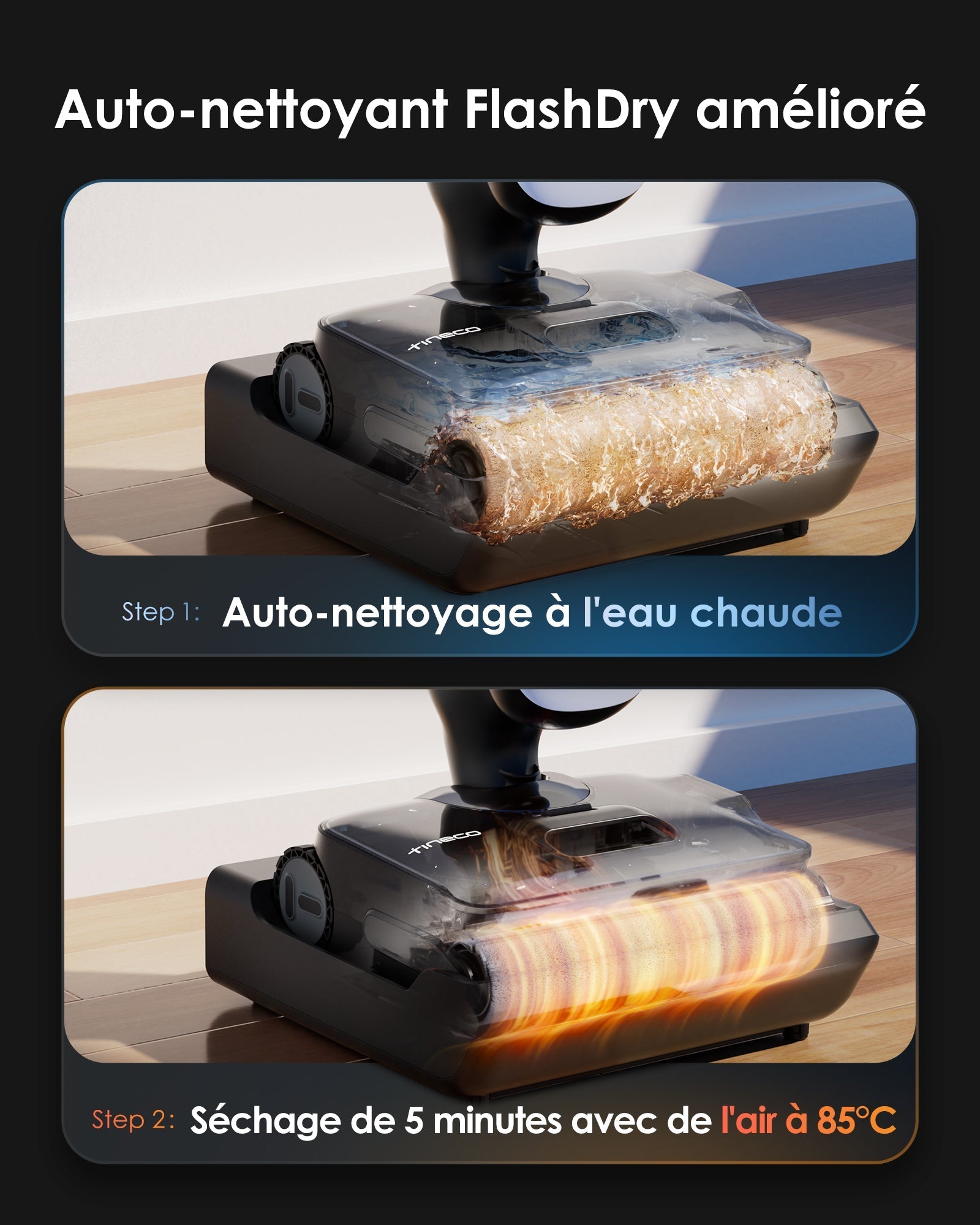 Tineco Floor One S9 Artist Aspirateur Laveur