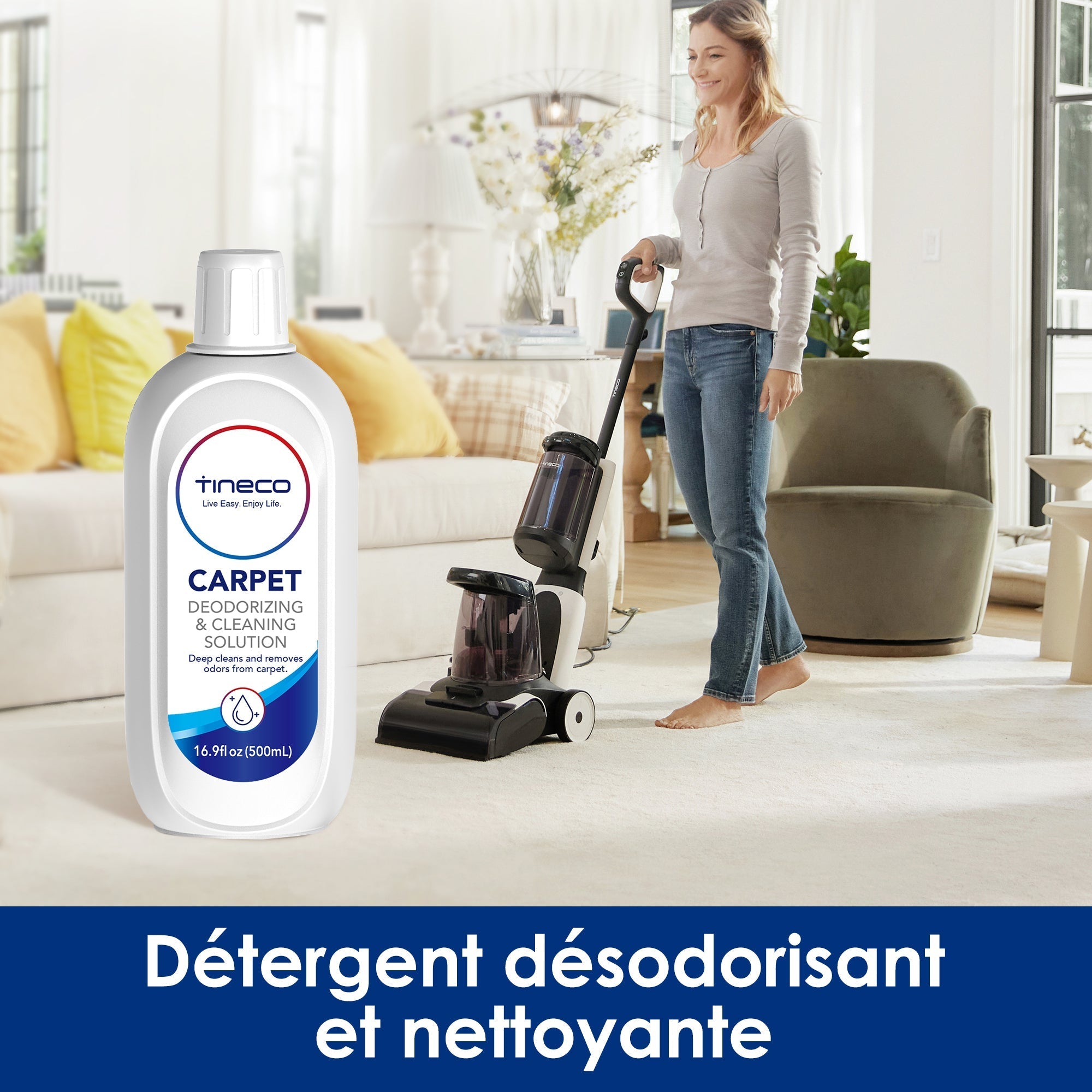 Détergent de nettoyage de tapis Tineco pour le nettoyeur de tapis intelligent de la série CARPET ONE