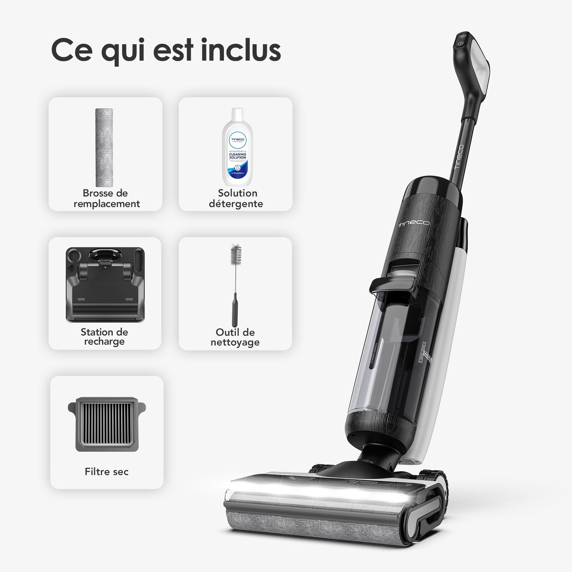 Tineco FLOOR ONE S7 PRO/S7 Series Aspirateur et Laveur Sec et Humide sans Fil Intelligent