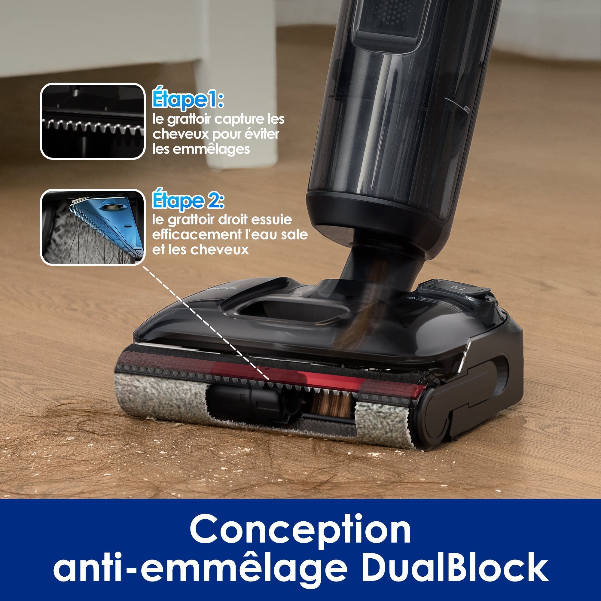 Tineco Floor ONE S7 Stretch Ultra Aspirateur Sec et Humide Sans Fil