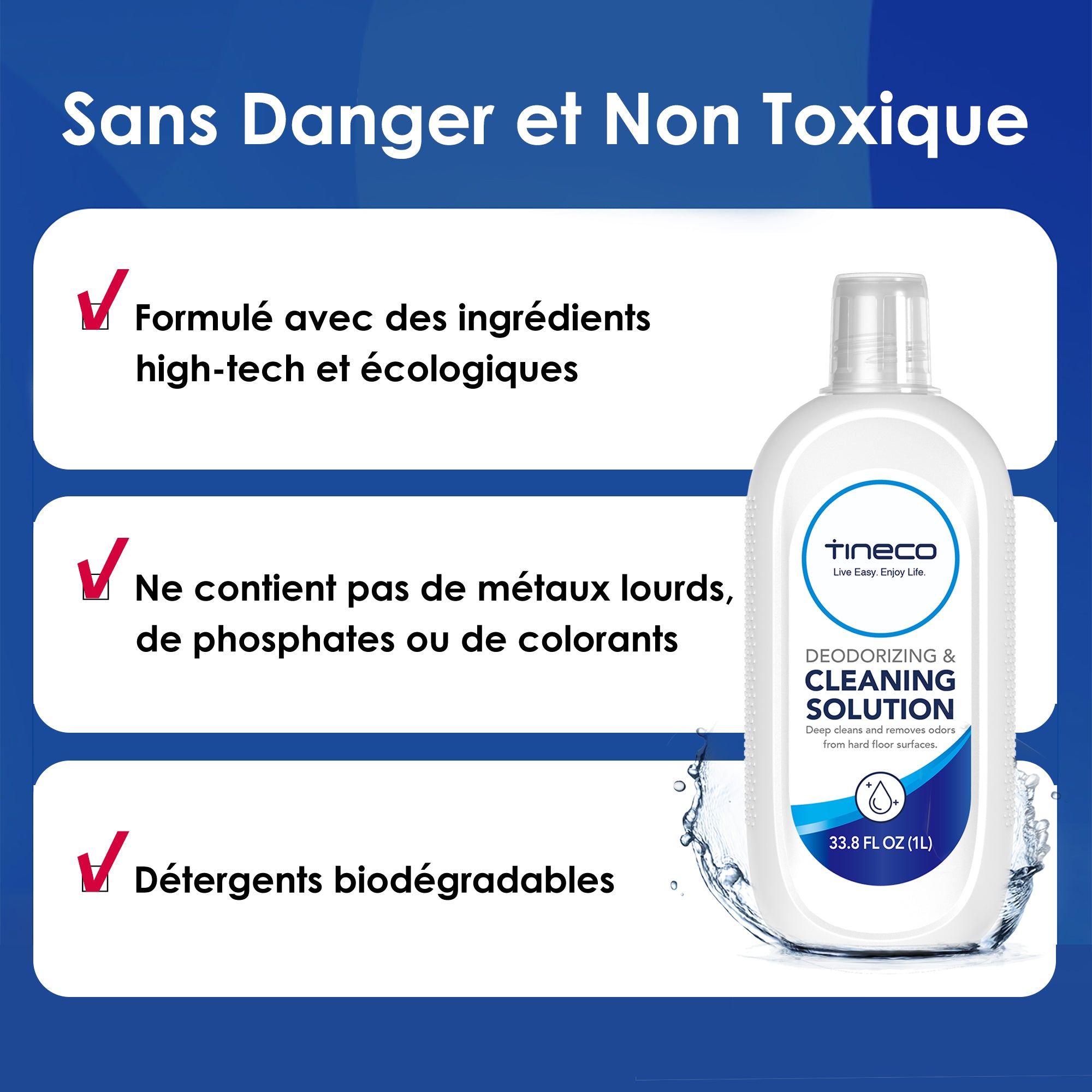 Tineco formule pour Floor One S3, iFloor 3, Floor One S5 & S5 Combo, pour nettoyage multi-surfaces